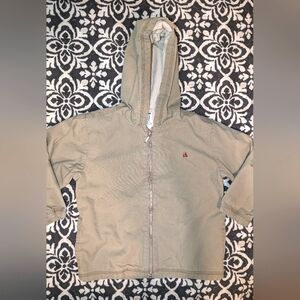 Baby Gap Size 5 Khaki Bear Zip Up Jacket